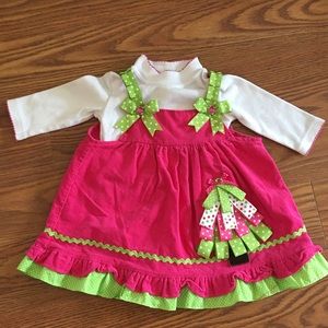 18 month girls Christmas outfit